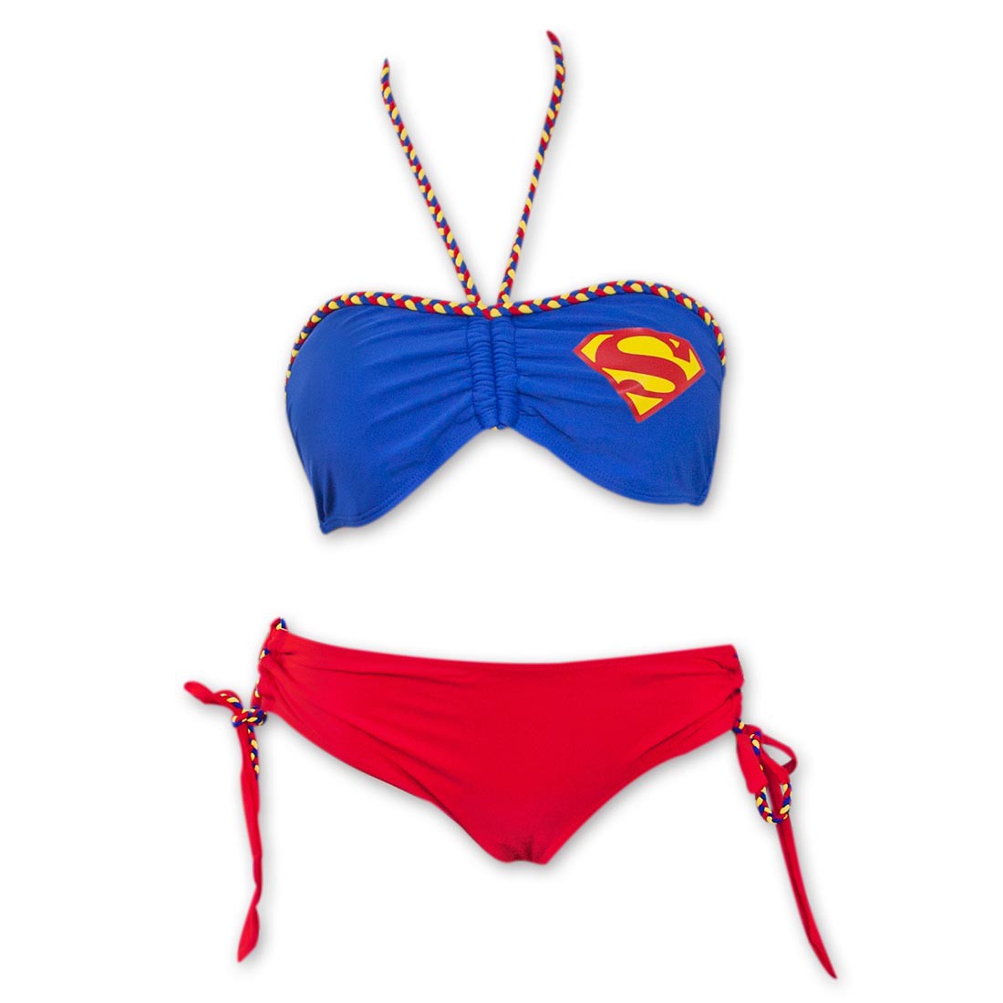 Superman Cheeky Short Women's Braided Bandeau Bikini
