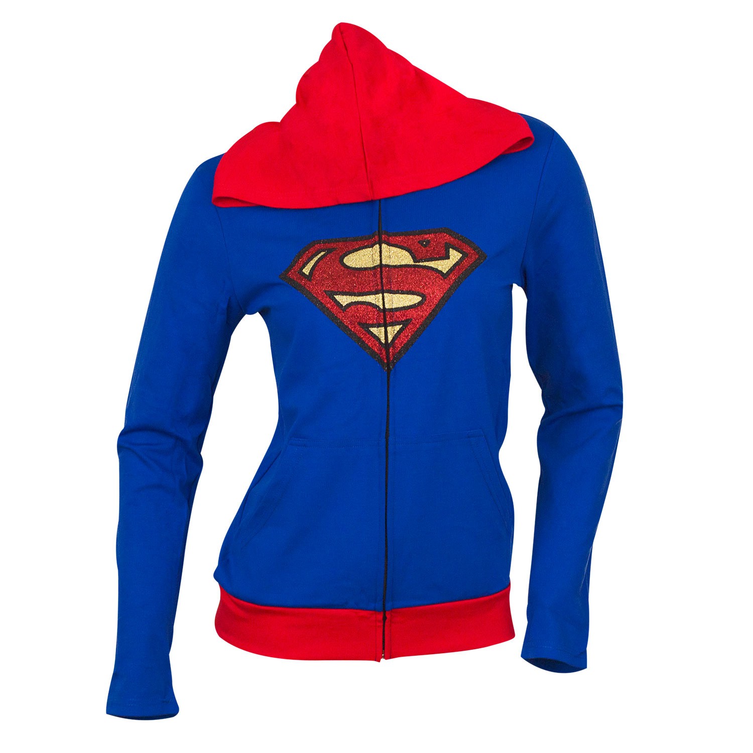 Superman Supergirl Cape Costume Hoodie