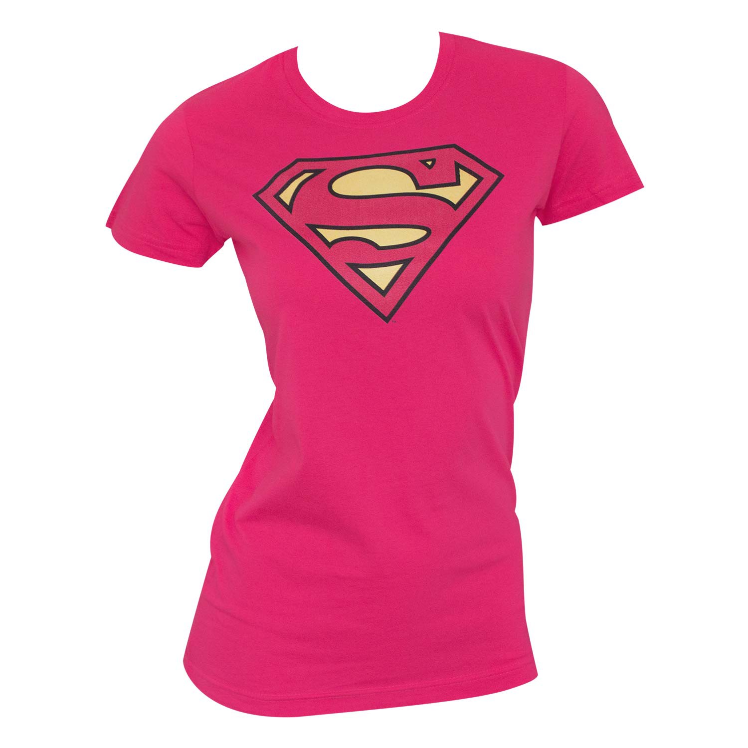 Superman Logo Women's Pink T-Shirt