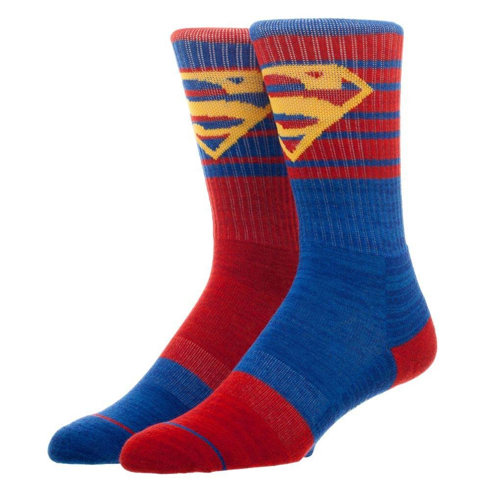 Superman Flipped Colors Men's Crew Socks