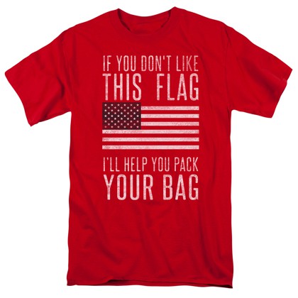 Patriotic Pack Your Bags Red Tshirt