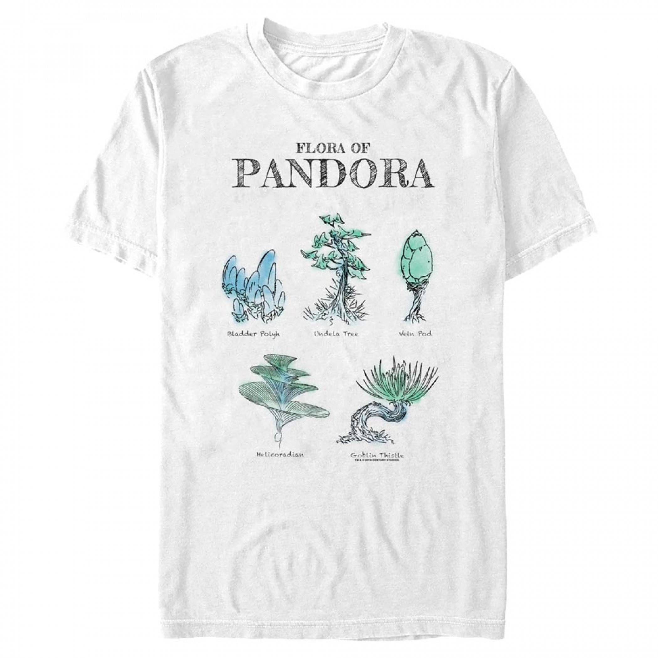 Avatar Flora of Pandora Sketches T-Shirt