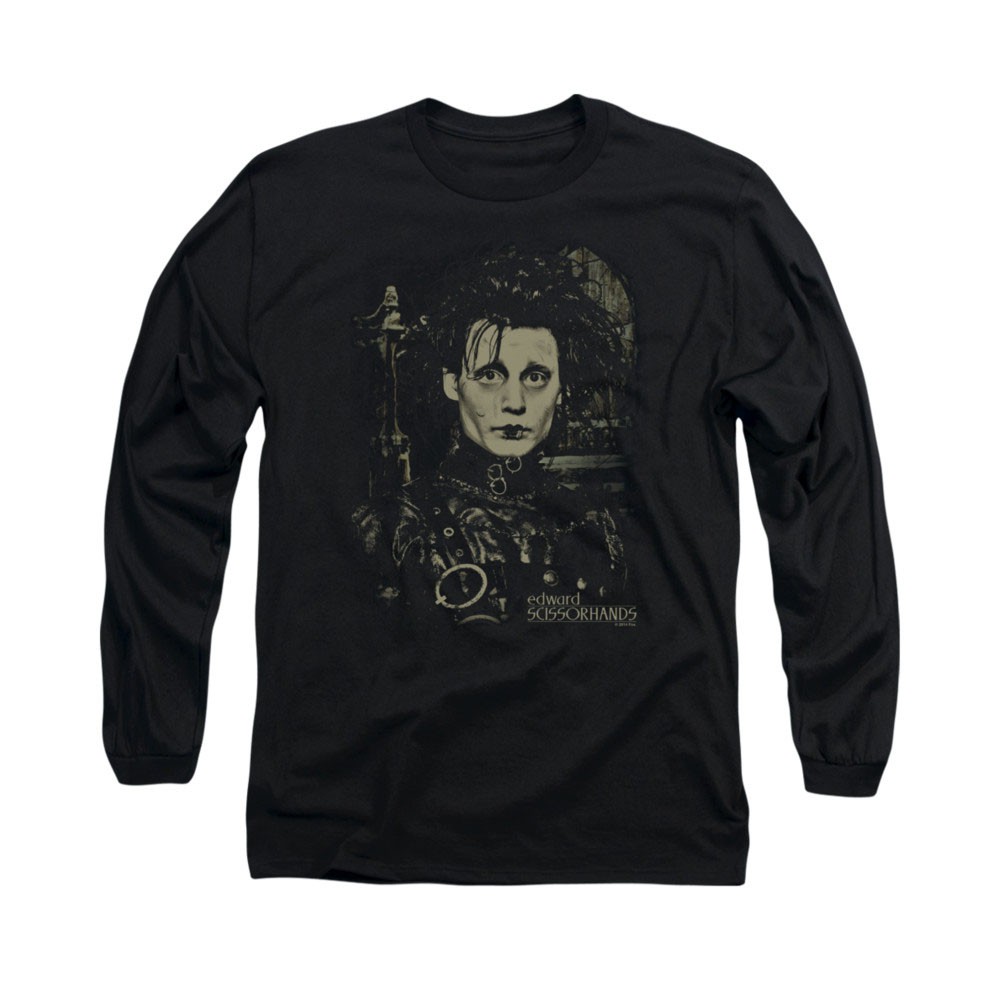 Edward Scissorhands Black Long Sleeve T-Shirt