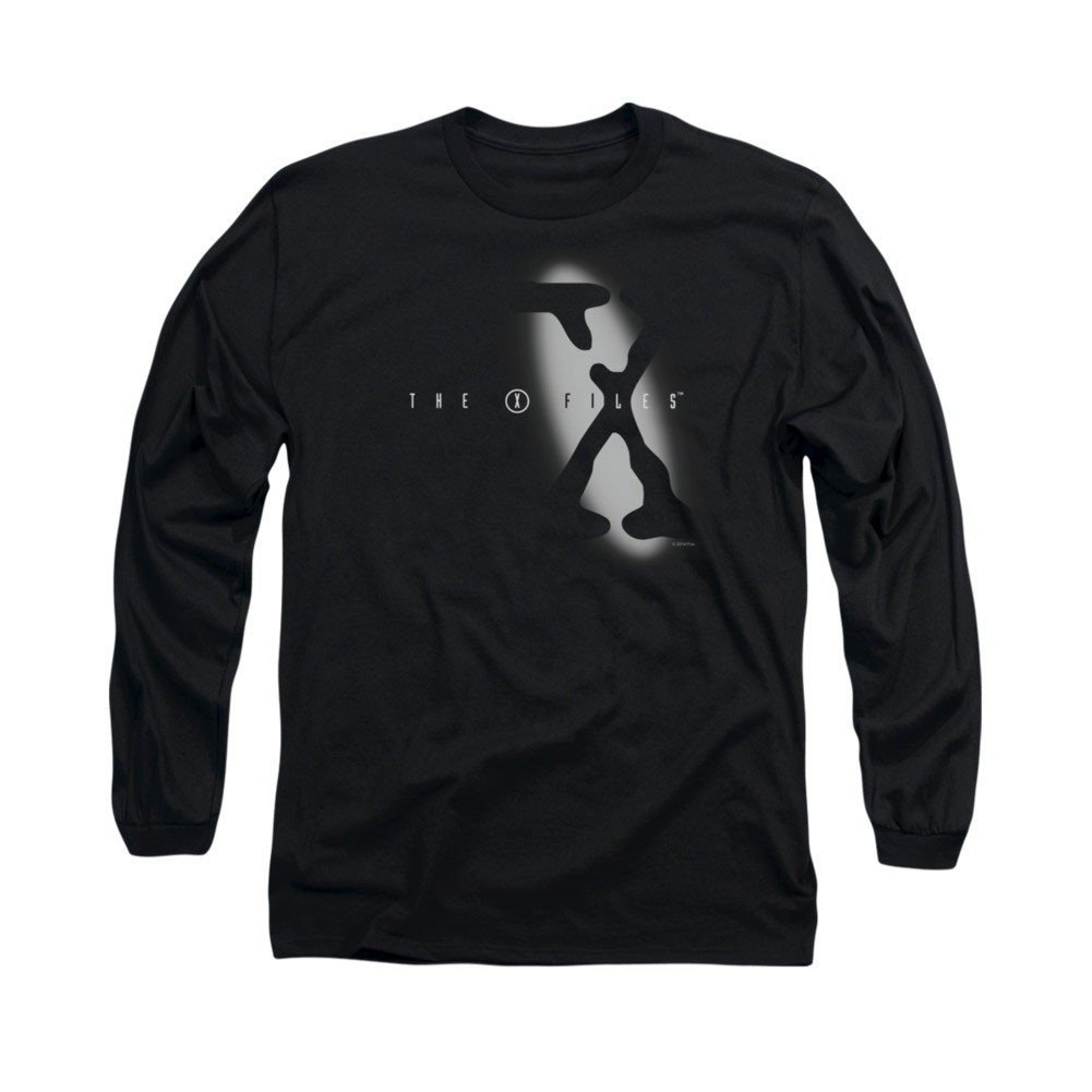 The X-Files Spotlight Logo Black Long Sleeve T-Shirt