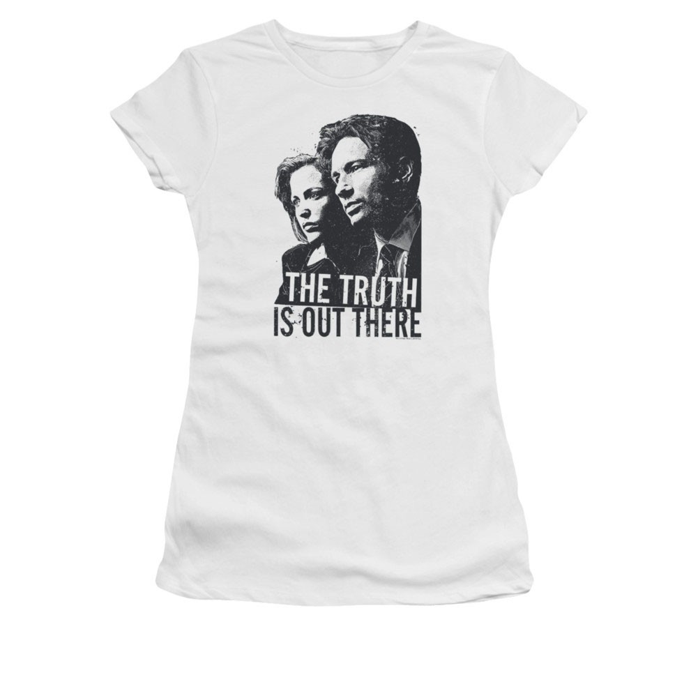 X-Files The Truth Is Out There White Juniors Tee Shirt