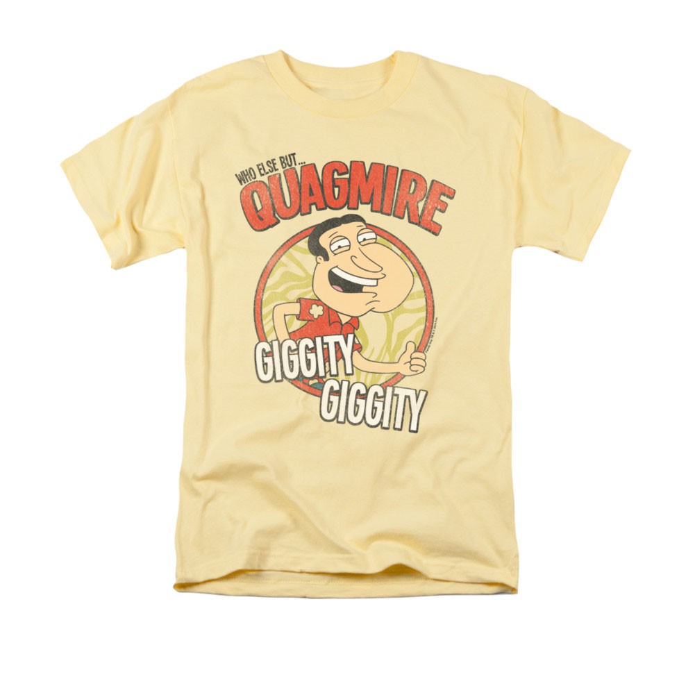 Family Guy Quagmire Giggity Yellow Tee Shirt