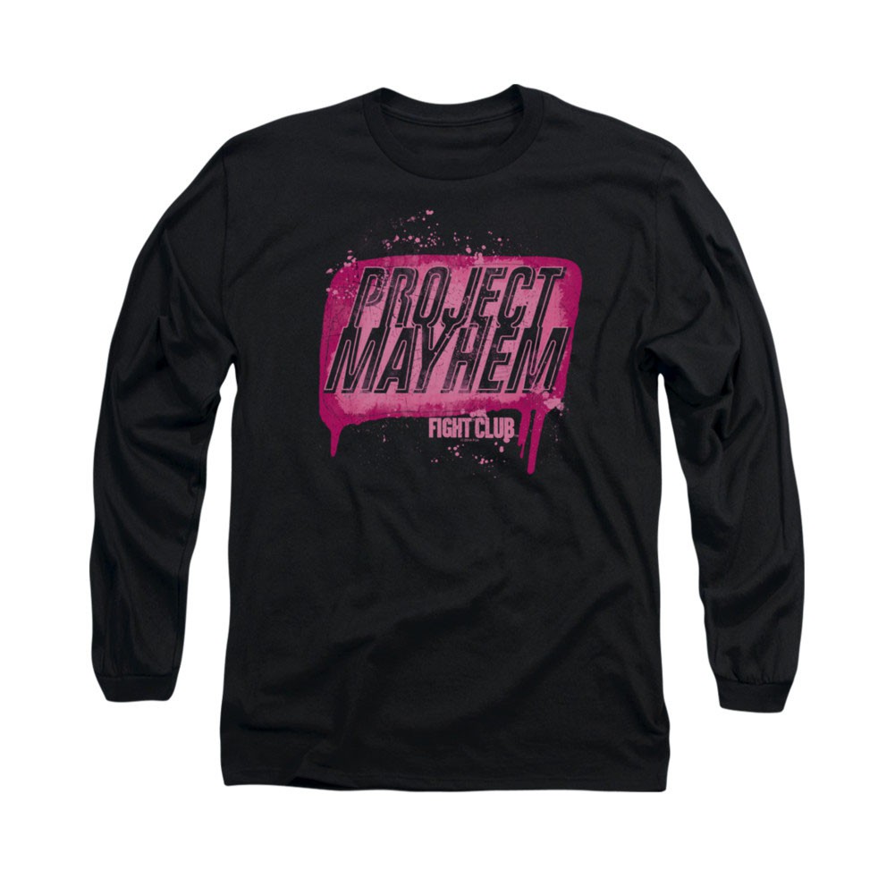 Fight Club Project Mayhem Black Long Sleeve T-Shirt