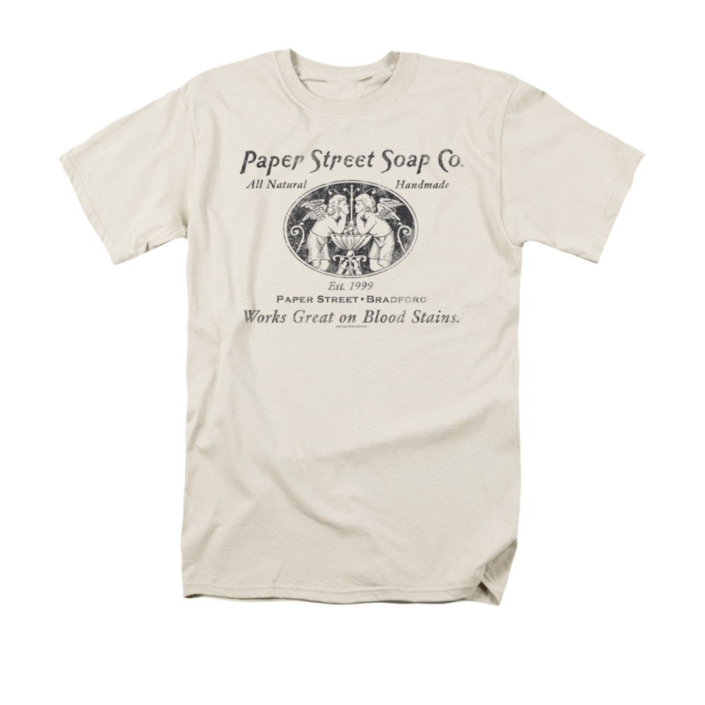 Fight Club Paper Street Off-White Tee Shirt