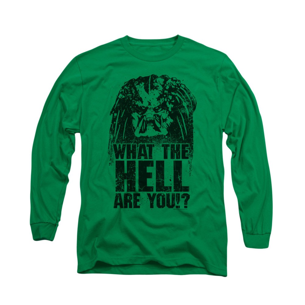 Predator What Are You Green Long Sleeve T-Shirt