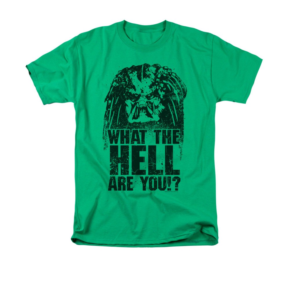 Predator Men's Green What The Hell Are You Tee Shirt