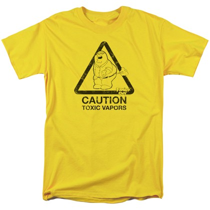 Family Guy Toxic Vapors Men's Yellow T-Shirt