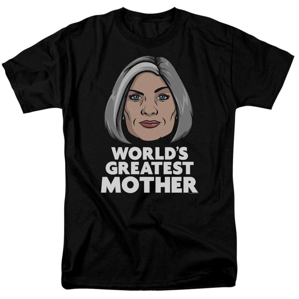 Archer Worlds Greatest Mother Men's Black T-Shirt