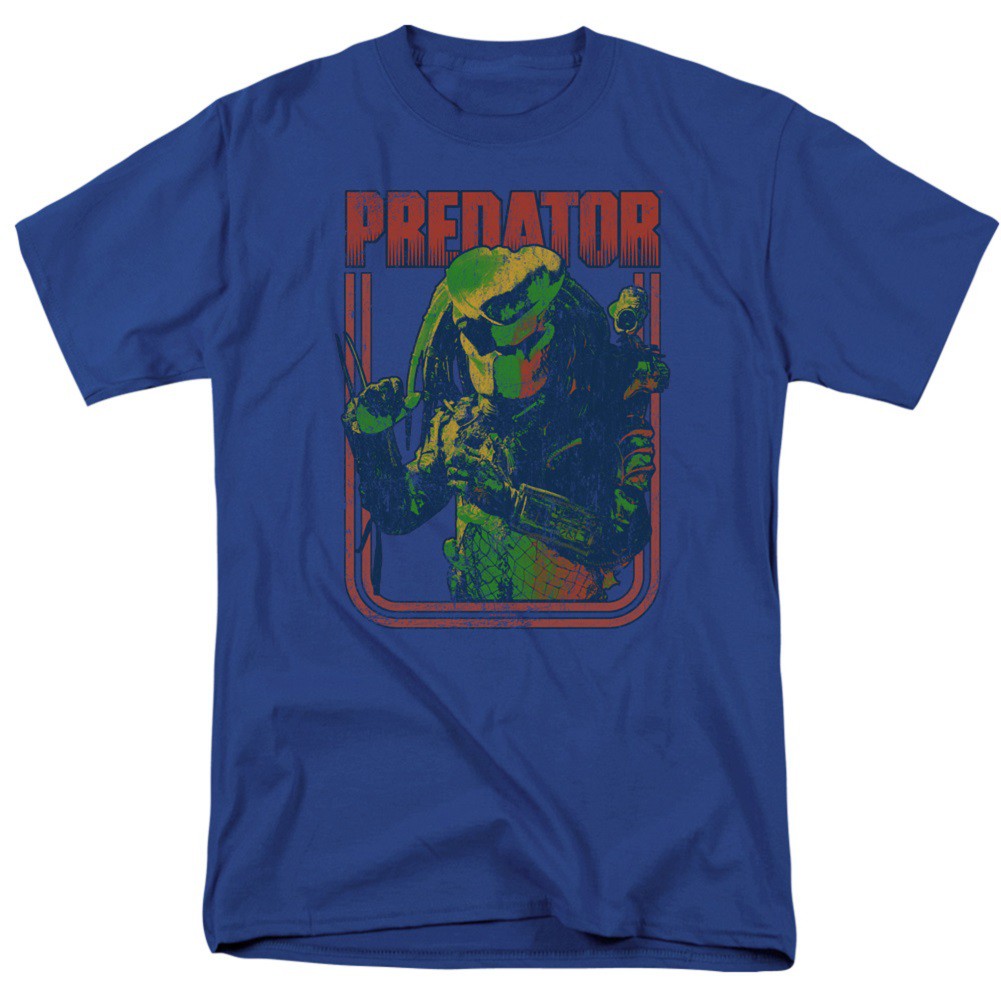 Predator Retro Men's Blue T-Shirt