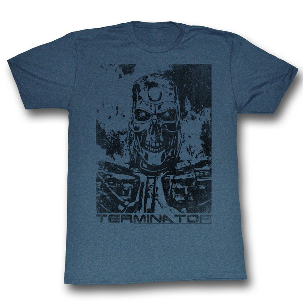 Terminator Black And Blue T-Shirt