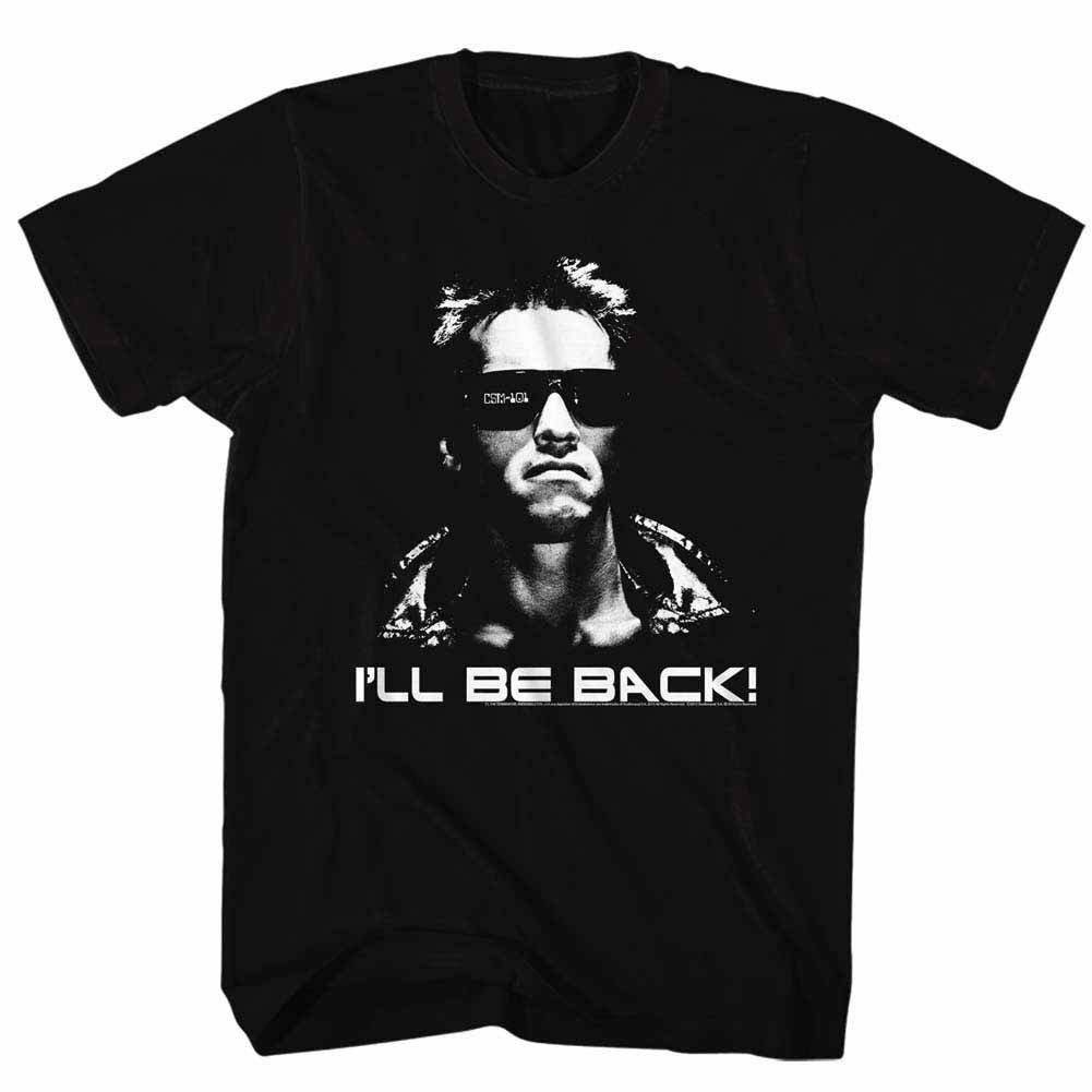 Terminator I'Ll Be Back Black T-Shirt