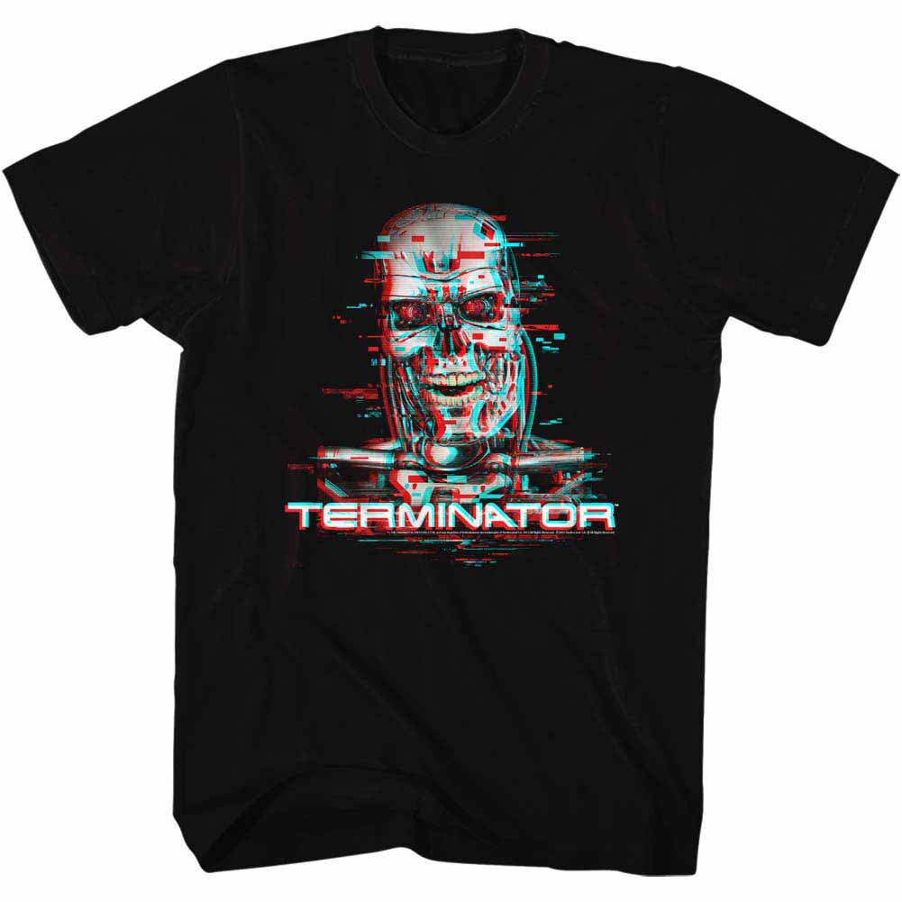 Terminator Glitch Black T-Shirt