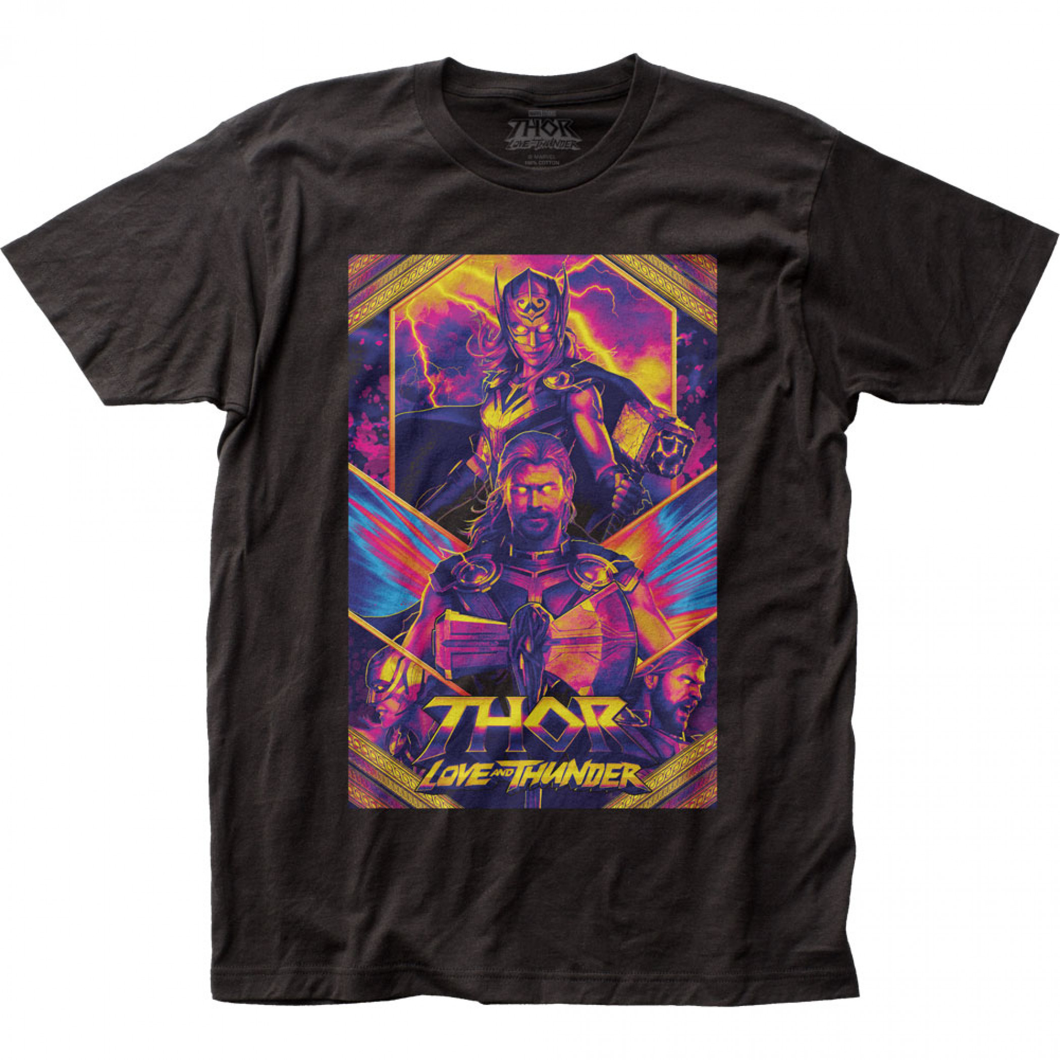 Thor Love and Thunder The Mighty Thor and Jane Foster Poster T-Shirt