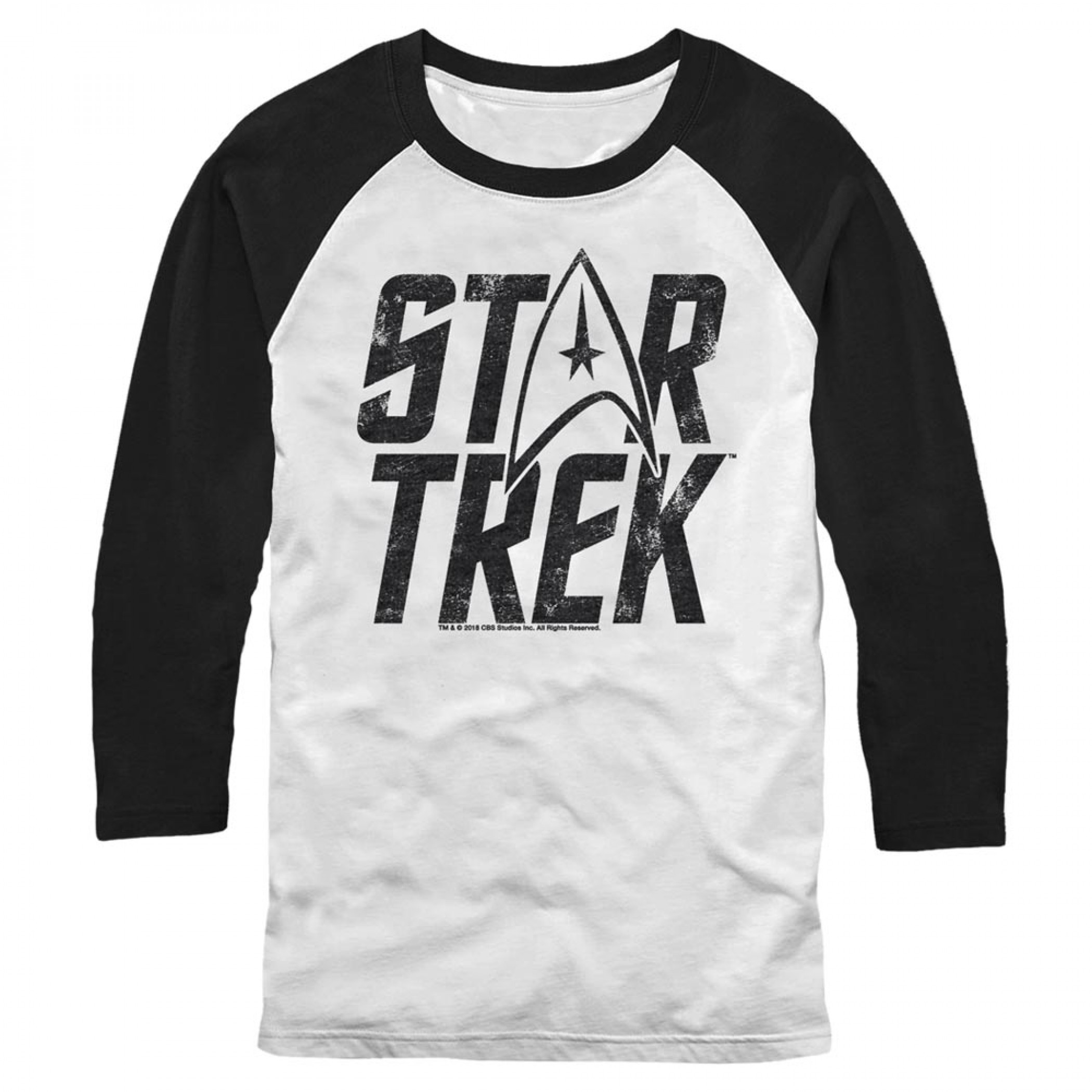 Star Trek The Original Series Logo 3/4 Sleeve Raglan T-Shirt