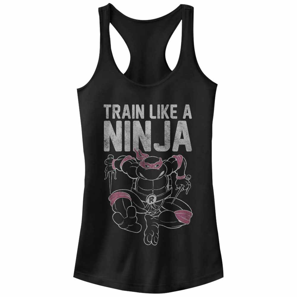 Teenage Mutant Ninja Turtles Train Like A Ninja Black Juniors Tank Top