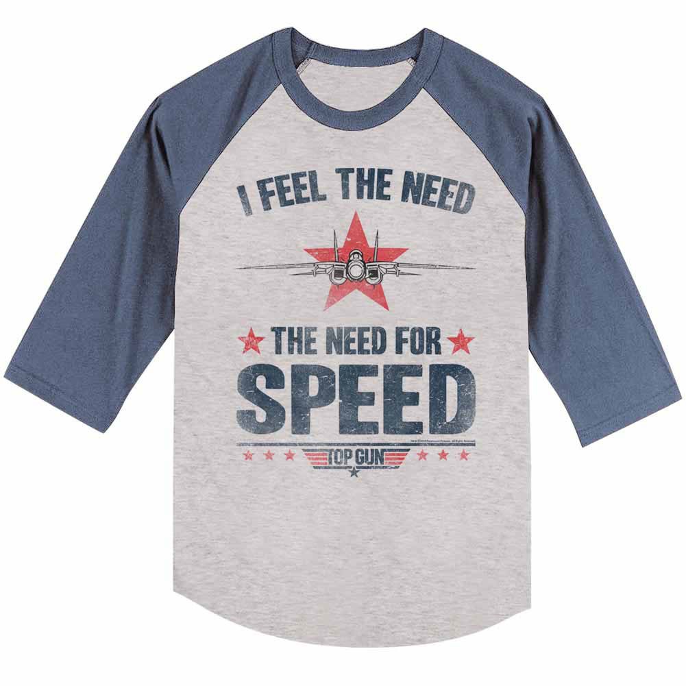Top Gun Needing Speed Gray T-Shirt