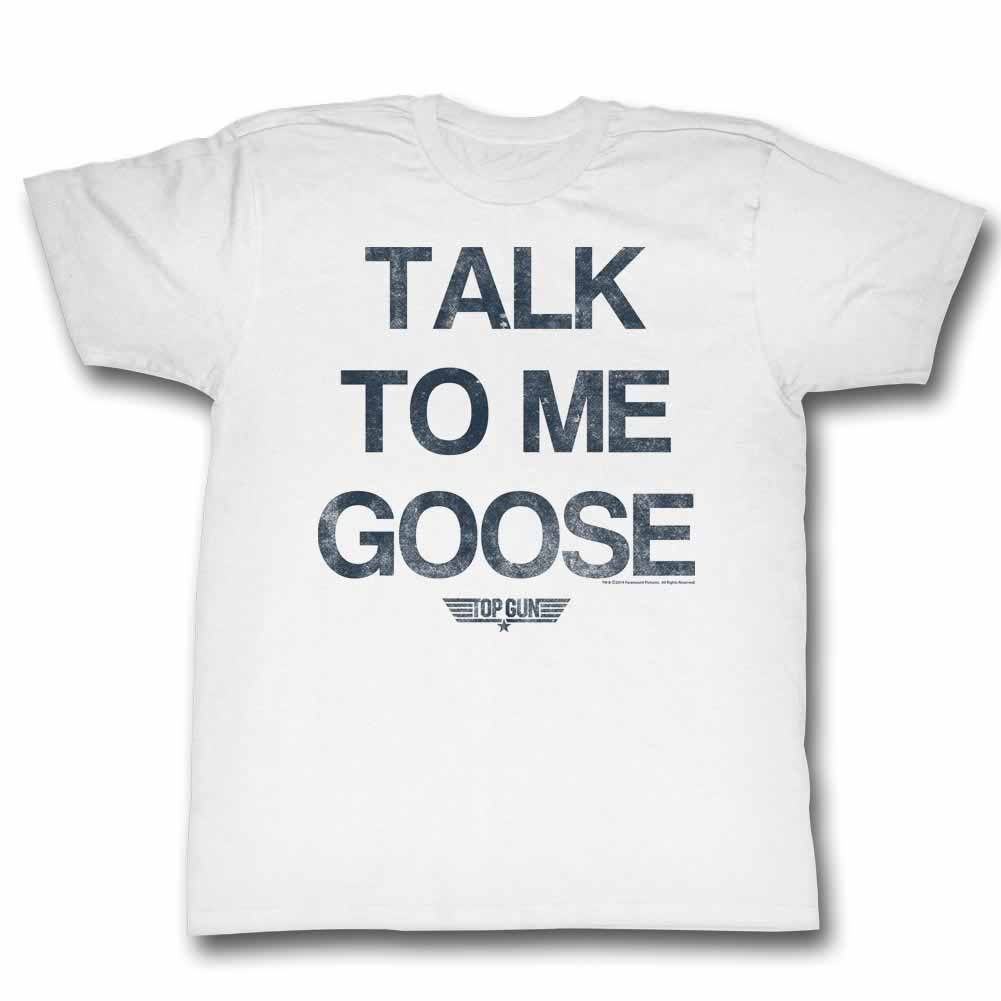 Top Gun Talk Goose White T-Shirt