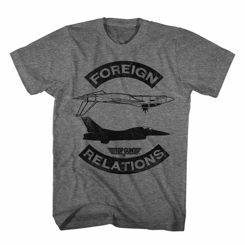 Top Gun Foreign Relations Gray T-Shirt