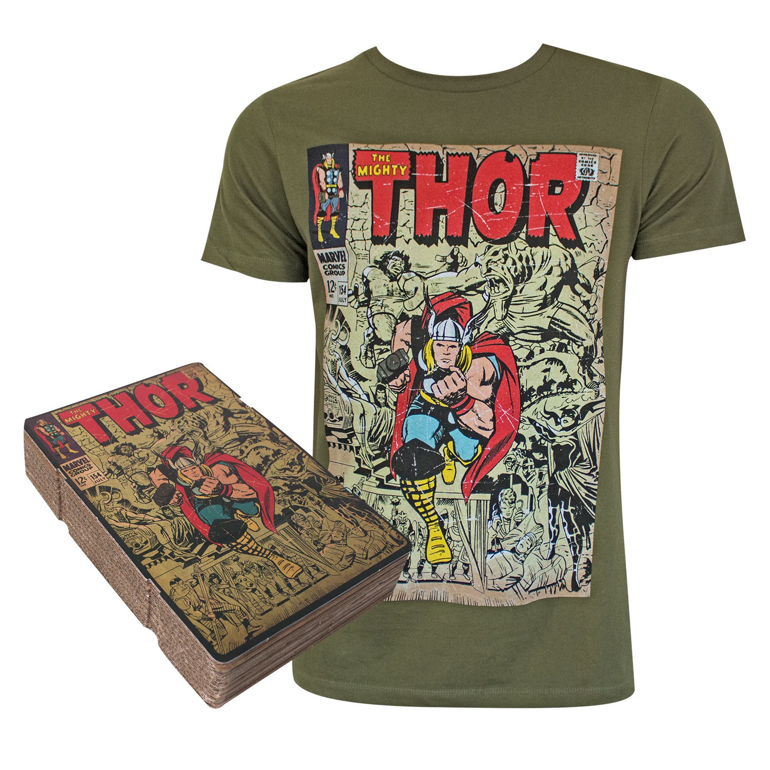 Thor Corrugated Boxed Green Tee Shirt