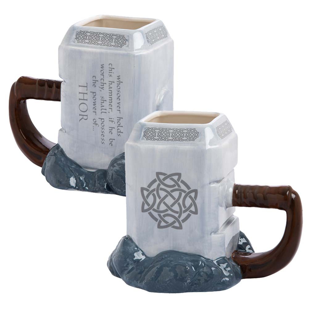 Thor Mjolnir Premium Sculpted Ceramic Mug