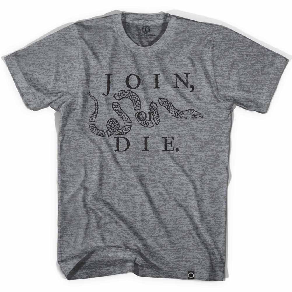 Philadelphia Join or Die Soccer Gray T-Shirt
