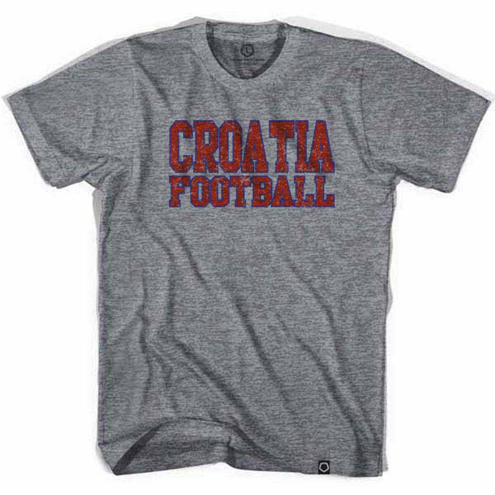 Croatia Vintage Soccer Gray T-Shirt