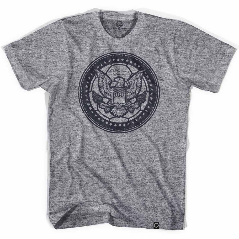 USA Eagle Soccer Ball Gray T-Shirt