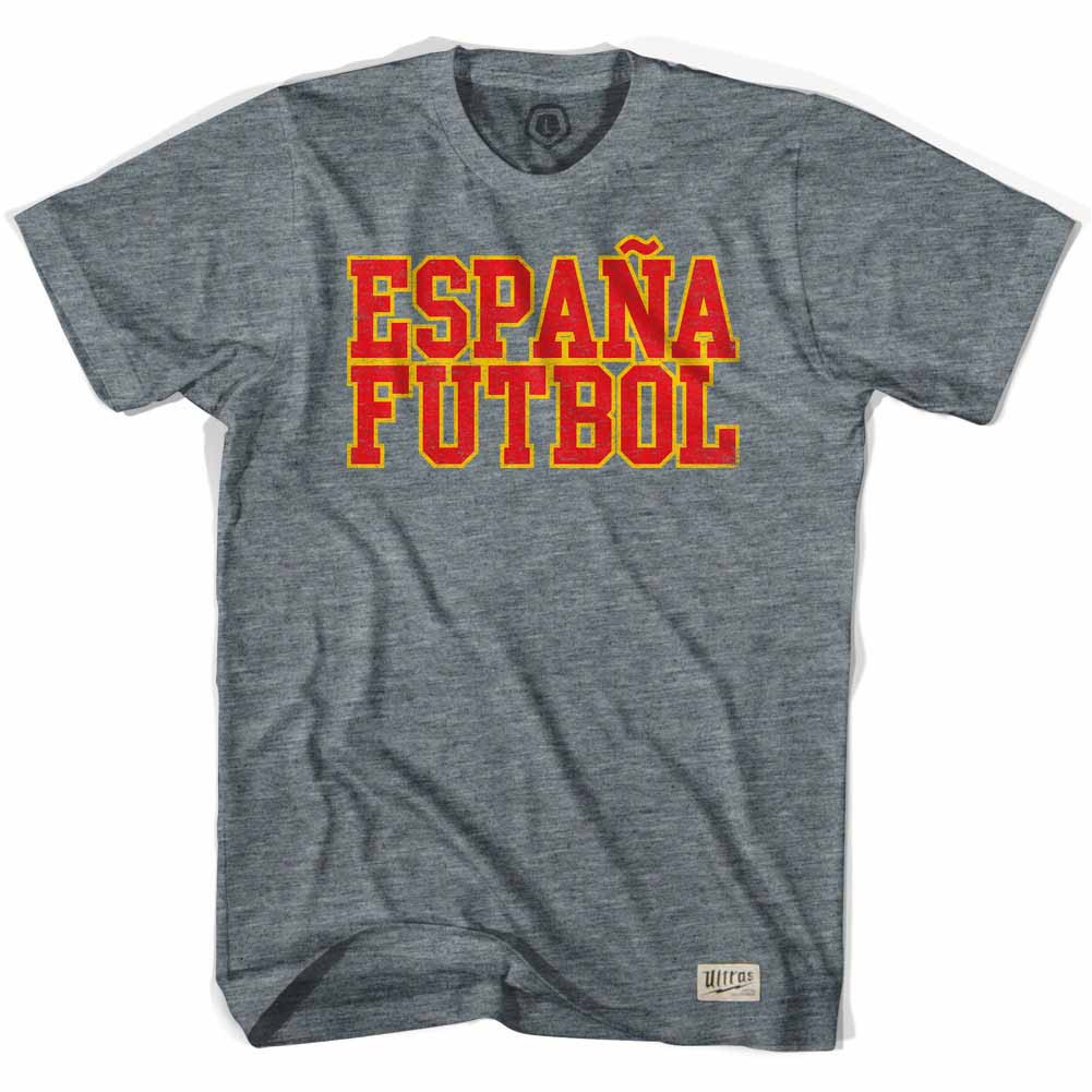 Spain Espana Futbol Nation Soccer Gray T-Shirt