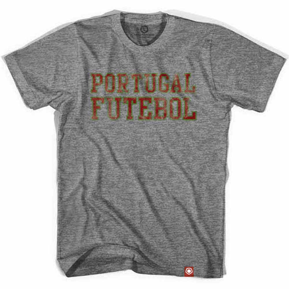Portugal Futebol Nation Soccer Gray T-Shirt