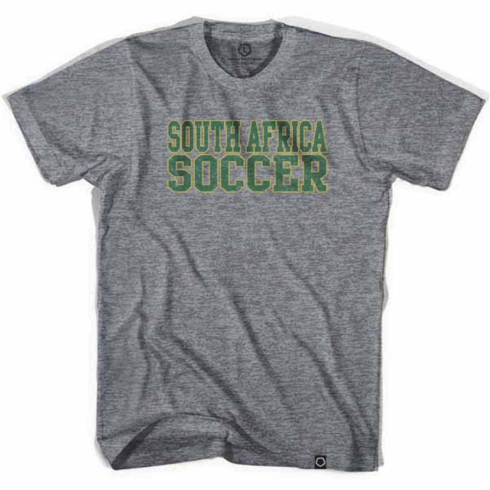 South Africa Football Nations Soccer Gray T-Shirt
