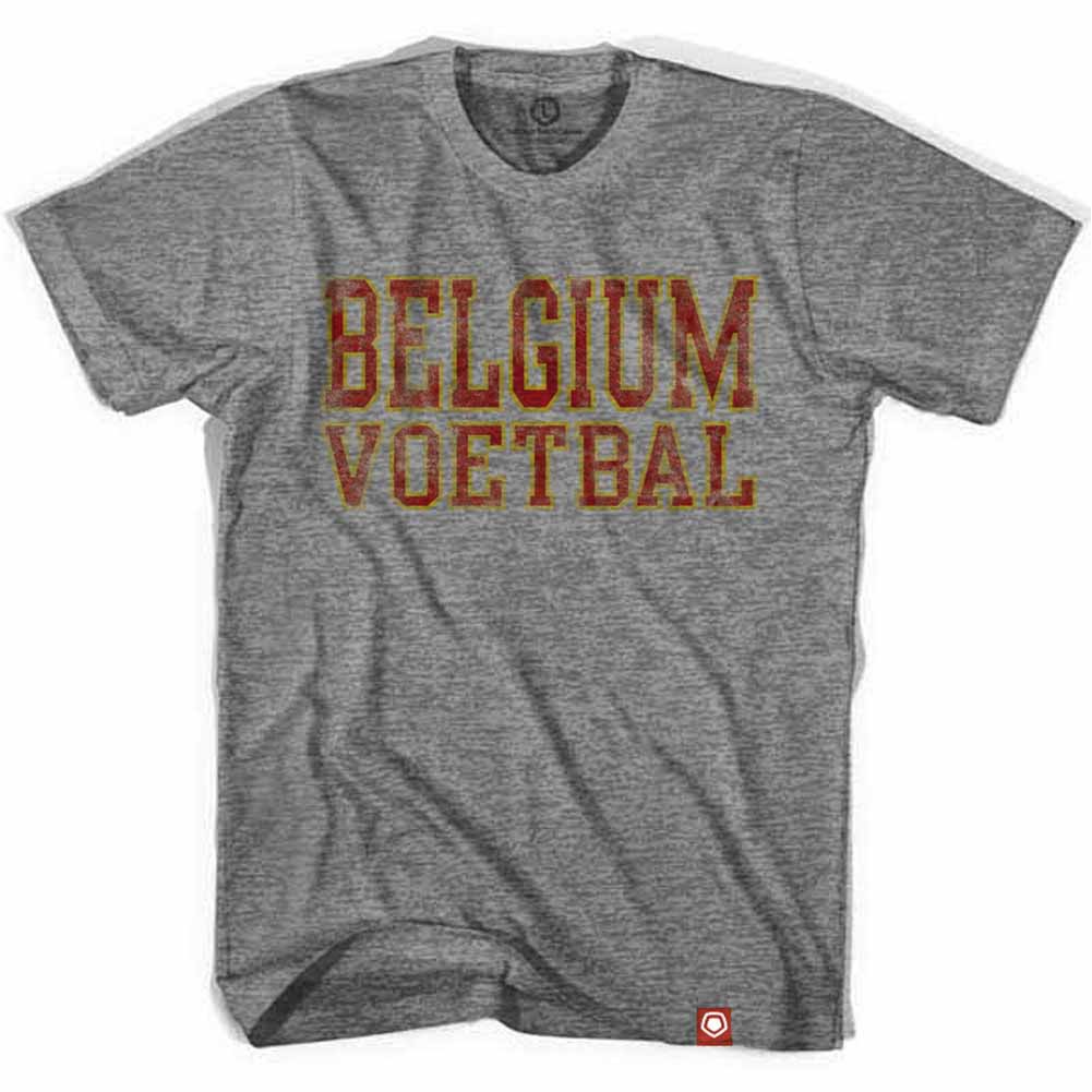 Belgium Voetbal Nation Soccer Gray T-Shirt