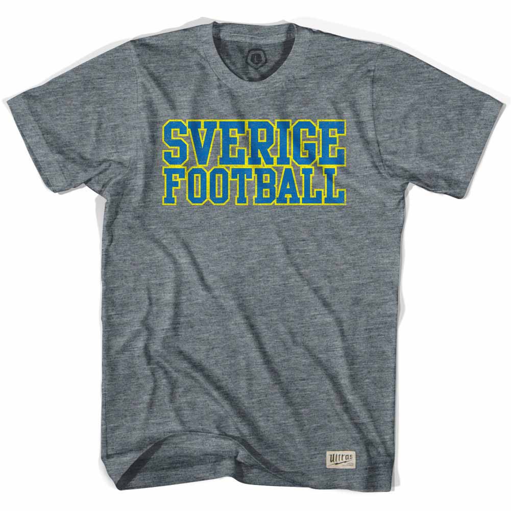 Sweden Sverige Football Nation Gray T-Shirt