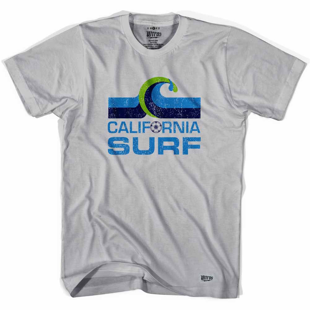 California Surf Vintage Soccer Gray T-Shirt