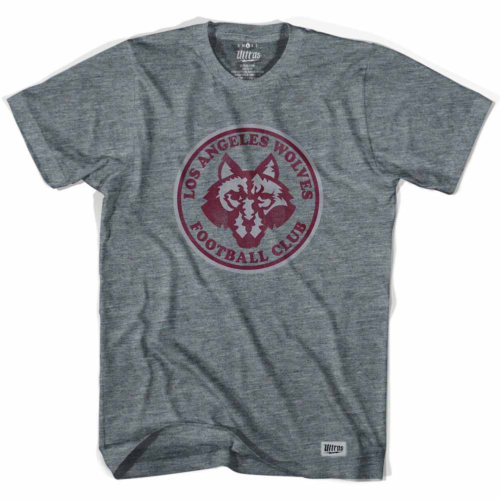 Los Angeles Wolves Vintage Soccer Gray T-Shirt