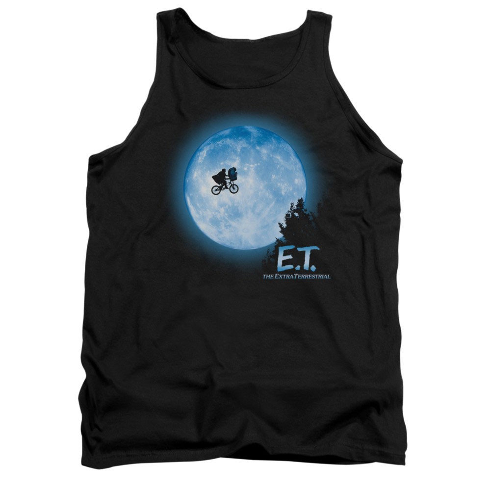 E.T. The Extra Terrestrial Moon Black Tank Top