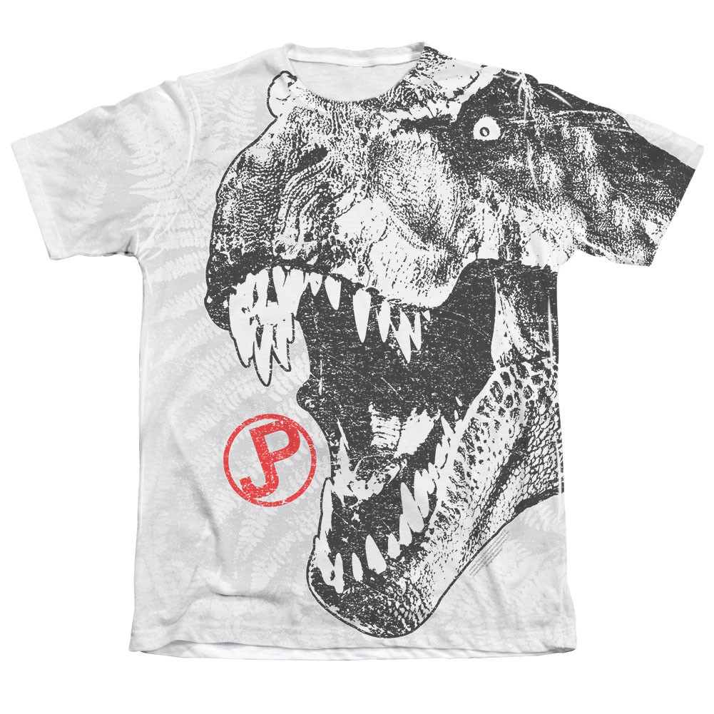Jurassic Park T-Rex Head Sublimation Tee Shirt