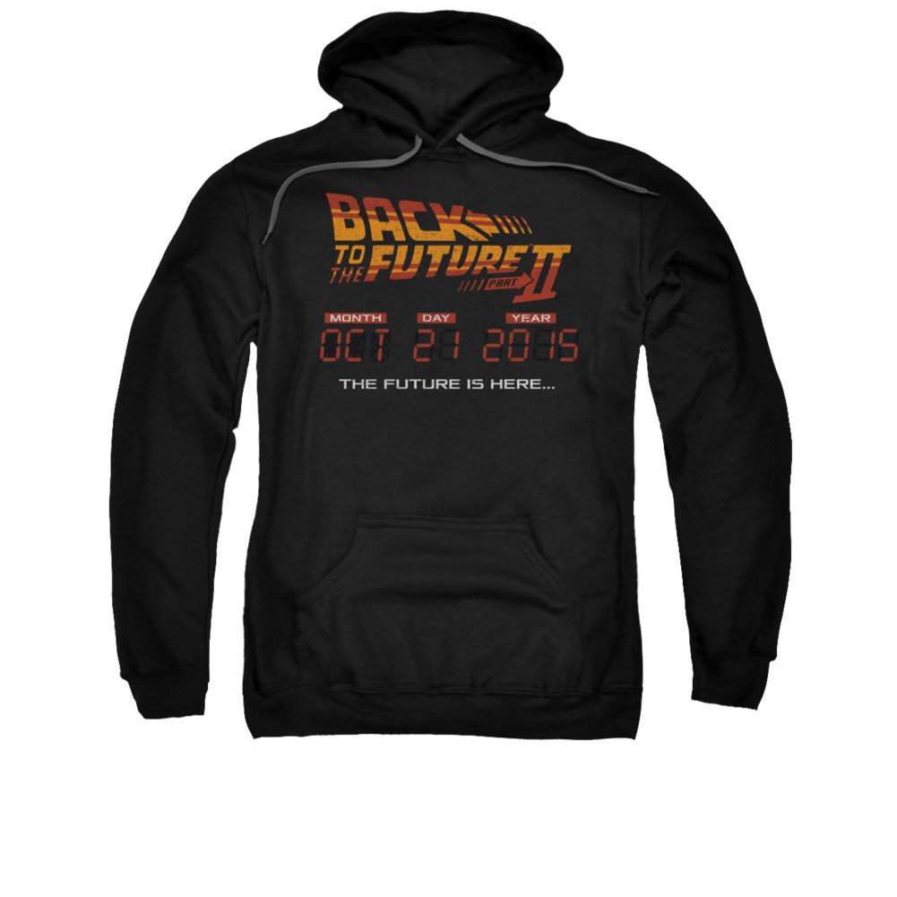 Back To The Future II Is Here Men's Black Pullover Hoodie