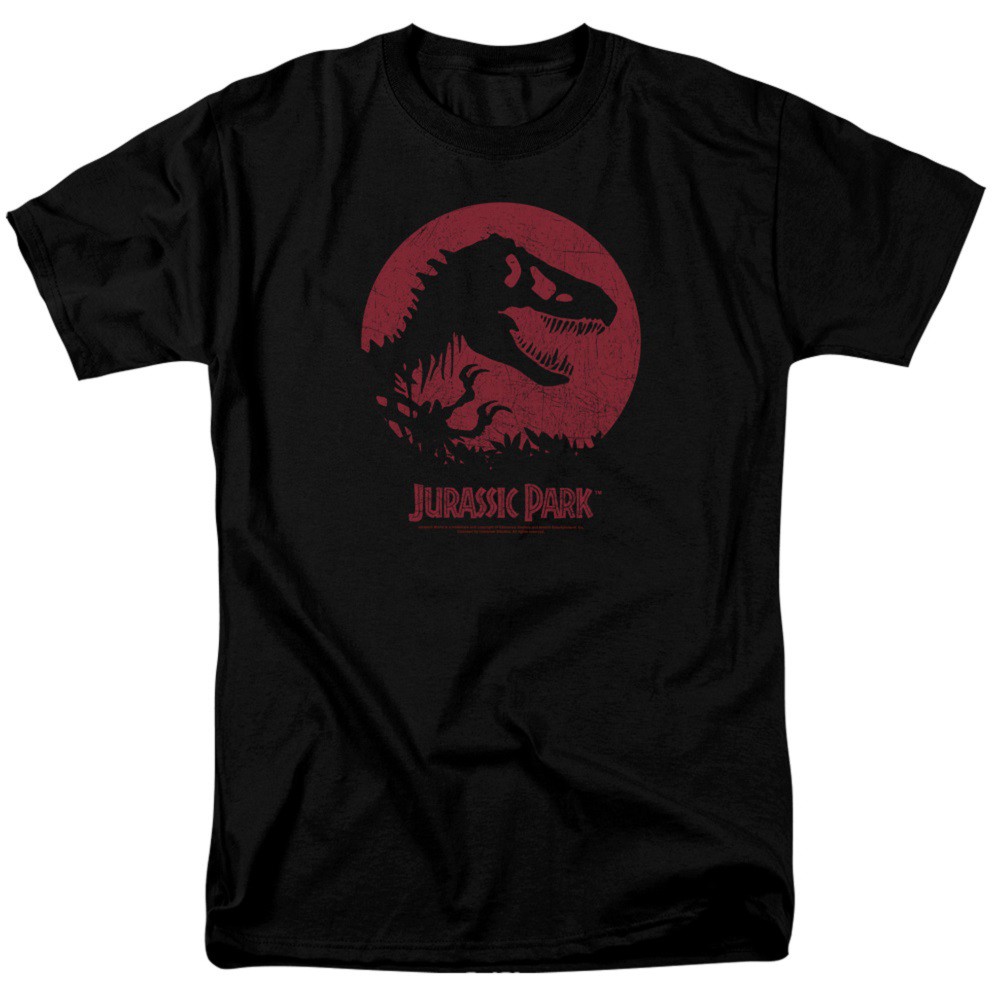 Jurassic Park Red Sun Logo Tshirt