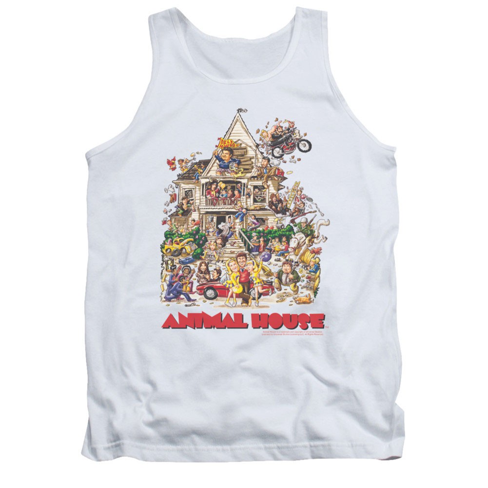 Animal House Poster Art White Tank Top