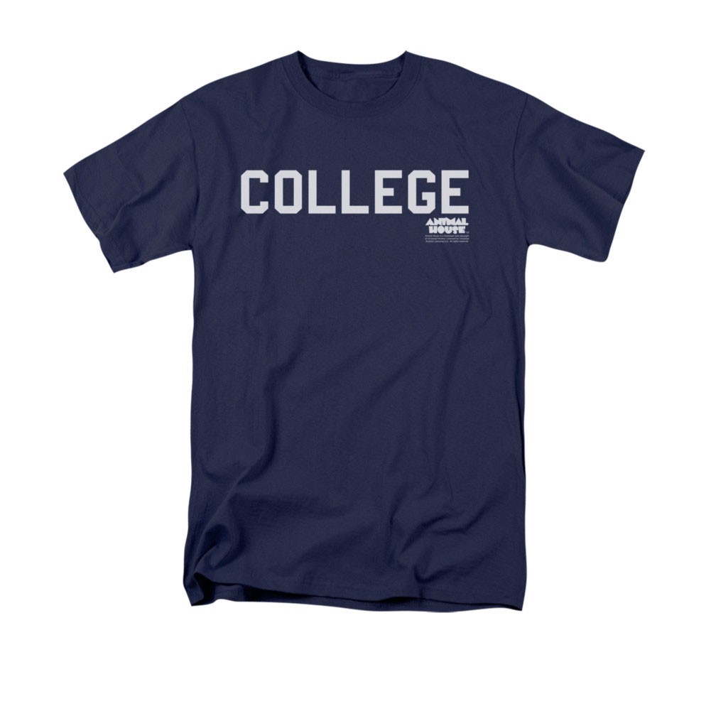 Animal House College Logo Blue Tee Shirt