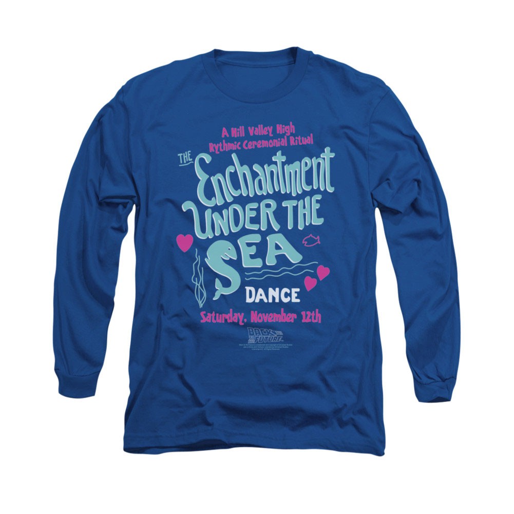 Back To The Future Enchantment Under The Sea Blue Long Sleeve T-Shirt