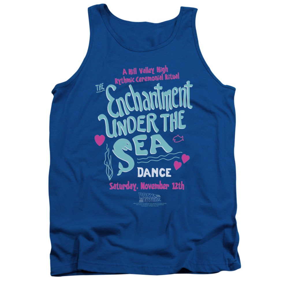 Back To The Future Under The Sea Blue Tank Top