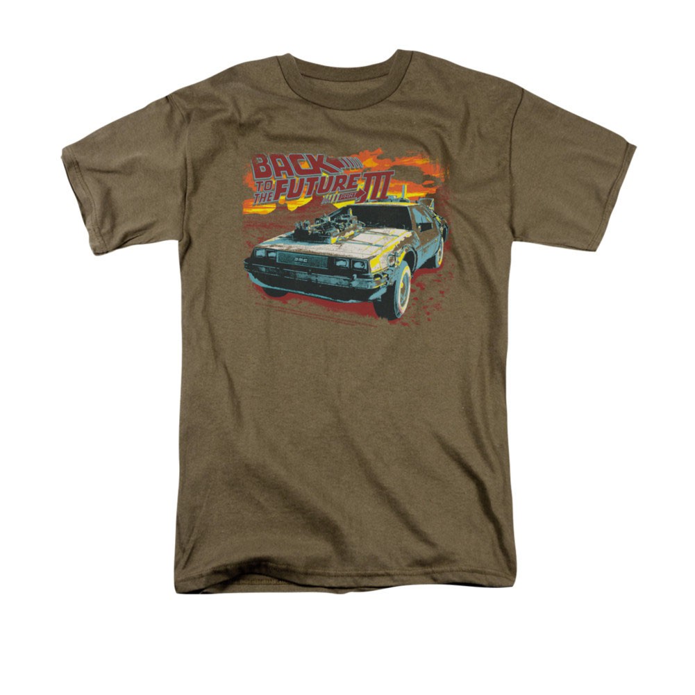 Back To The Future III Wild West Brown Tee Shirt