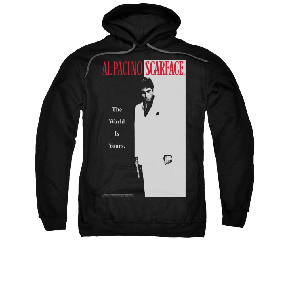 Scarface Classic Poster Black Pullover Hoodie