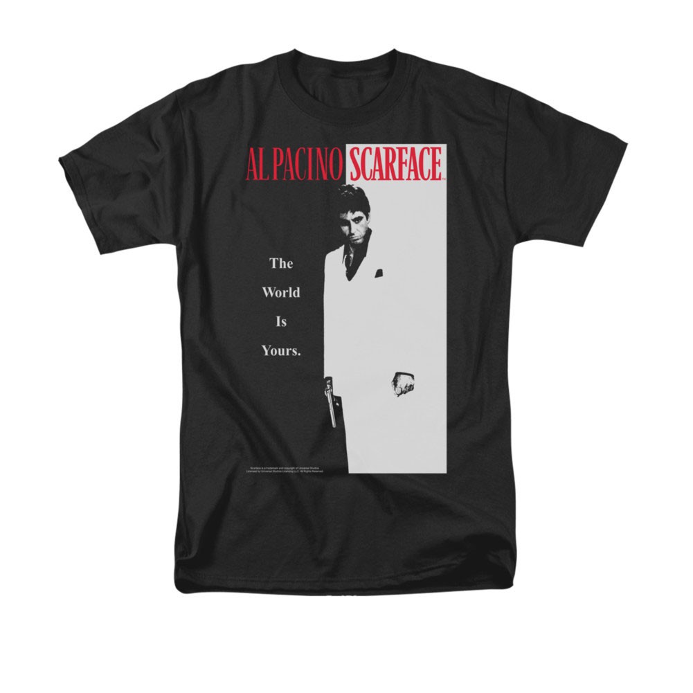 Scarface Classic Poster Black T-Shirt