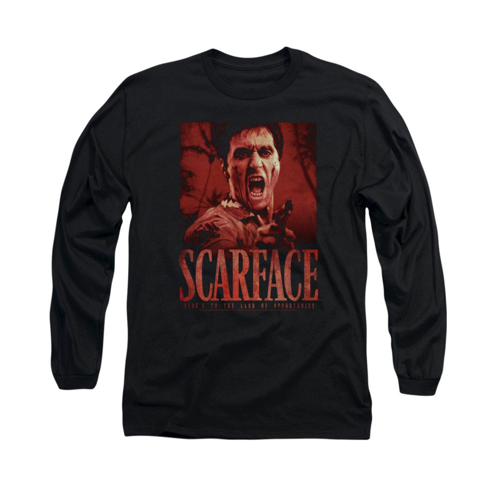 Scarface Opportunity Black Long Sleeve T-Shirt
